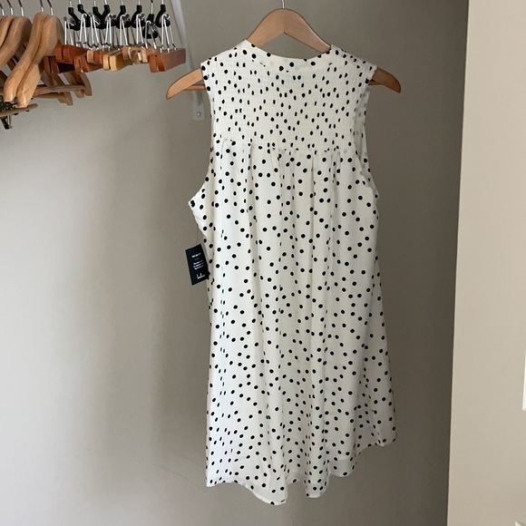 Lulu’s. White w/ black polka dot shift dress. NWT. - Picture 3 of 3